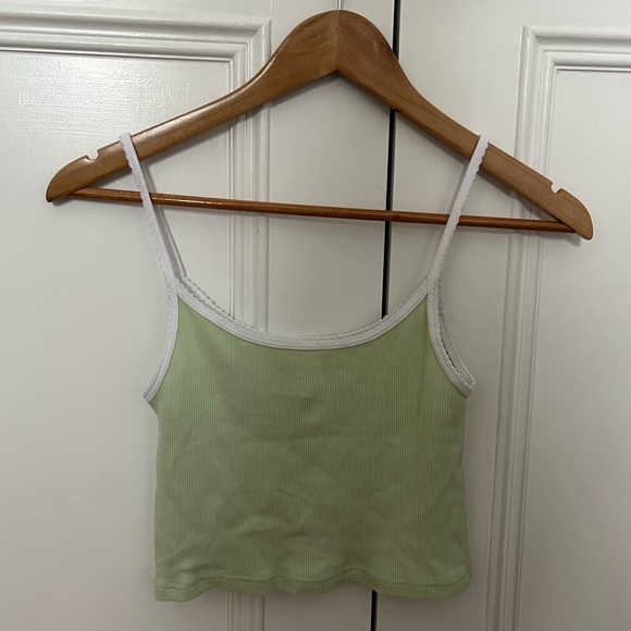 Brandy Green and White Tank Top - Picture 2 of 2